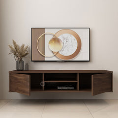 NEVA 5FT TV Cabinet Wall / TV Console / Almari TV / Media Storage Cabinet / TV Cabinet / TV Gantung / Wall Mounted Cabinet
