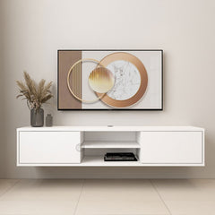 NEVA 5FT TV Cabinet Wall / TV Console / Almari TV / Media Storage Cabinet / TV Cabinet / TV Gantung / Wall Mounted Cabinet