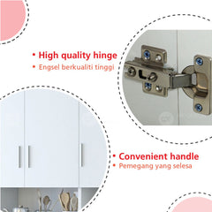 (Clearance) NOX Classic Style Kitchen Cabinet / Wall Cabinet / Hanging Bathroom / Cabinet Dapur /  Kabinet Dinding / Gantung Kabinet
