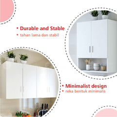 (Clearance) NOX Classic Style Kitchen Cabinet / Wall Cabinet / Hanging Bathroom / Cabinet Dapur /  Kabinet Dinding / Gantung Kabinet