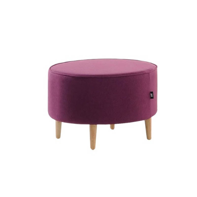 HERMAN  Strong Wooden Frame Fabric Stool – Purple