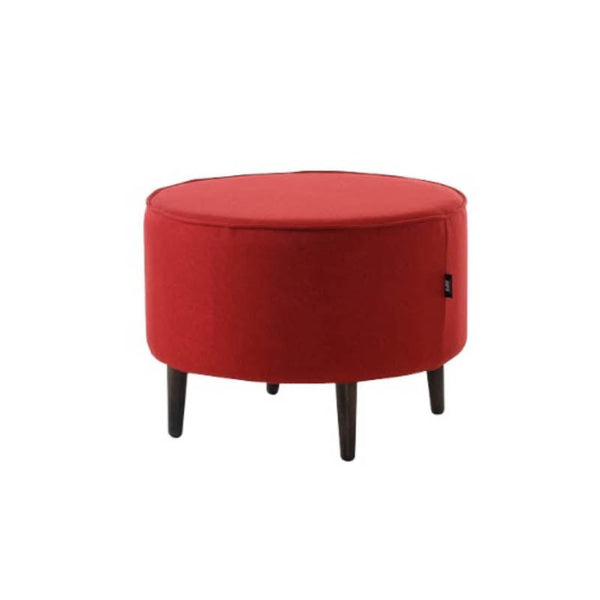 HERMAN Strong Wooden Frame Fabric Stool – Red
