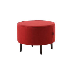 HERMAN Strong Wooden Frame Fabric Stool – Red