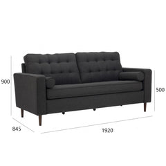 ROYCE Solid Wood 3 Seater Sofa