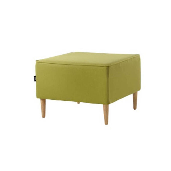 HERMAN  Strong Wooden Frame Fabric Stool – Green