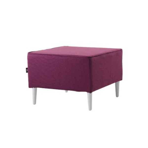 HERMAN Strong Wooden Frame Fabric Stool – Purple