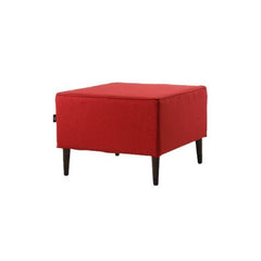 HERMAN Strong Wooden Frame Fabric Stool – Red