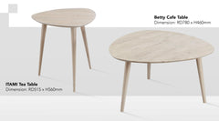DALE Full Solid Wood Triangle Coffee Table