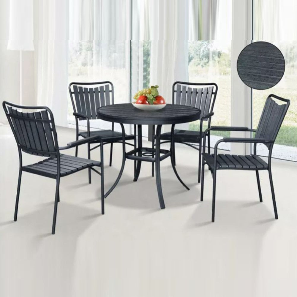 DENISE 1+4 Seater Metal Outdoor Set
