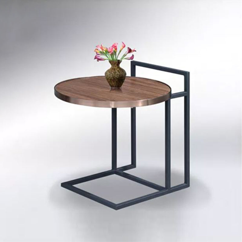 DANAE Melamine Top With Stainless Steel Frame Side Table