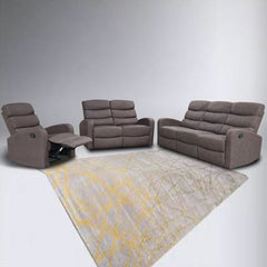 SERA 1+2+3 Brown Recliner System Sofa Set