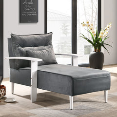 RANDY Solid Rubber Wood Relaxing Chair