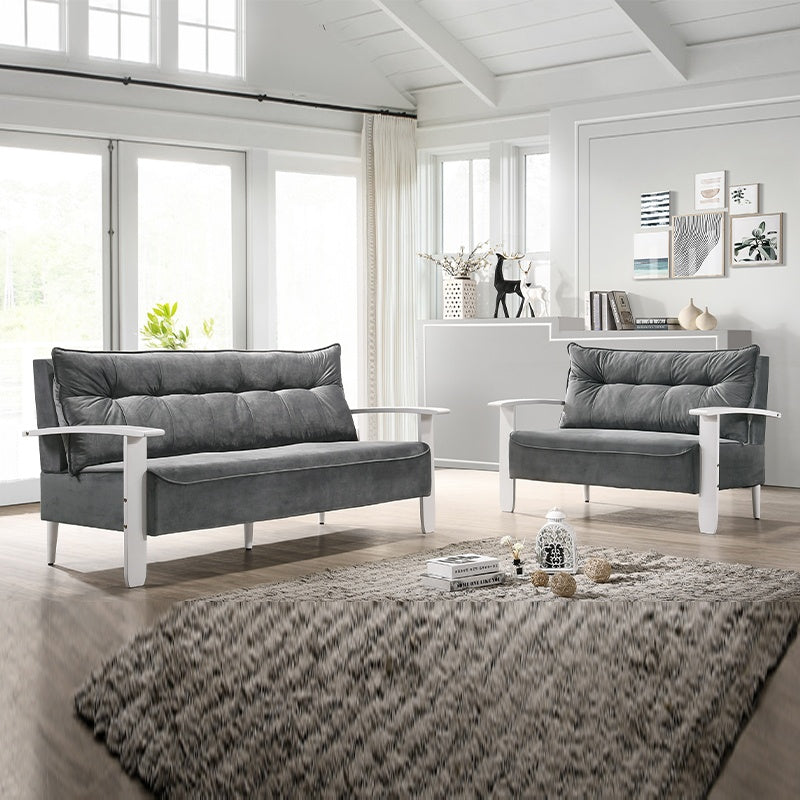 RANDY Solid Rubber Wood 2+3 Seater Sofa Set
