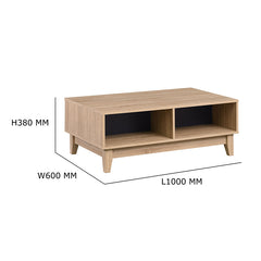 EDITH Natural Colour Solid Board 1M Coffee Table