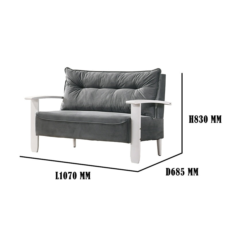 RANDY Solid Rubber Wood 2+3 Seater Sofa Set