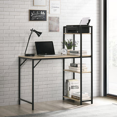 FRANCIS Natural + Black Metal Study Desk