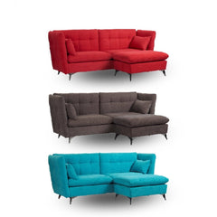 EDEN 3 Seater Sofa Bed With Stool – 2 pillows