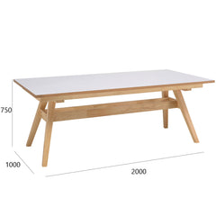VALKO 2M Dining Table