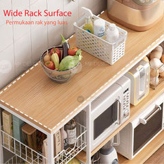 YODI Kitchen Rack Natural 120cm / Kitchen Open Storage Rak / Dapur Moden / Easy Access Kitchen Cabinet / Kabinet Dapur