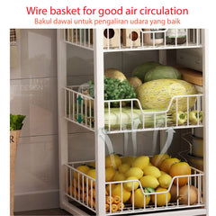 YODI Kitchen Rack Natural 120cm / Kitchen Open Storage Rak / Dapur Moden / Easy Access Kitchen Cabinet / Kabinet Dapur