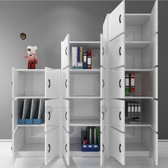 ZION Bookshelf Bookcase / Decorative Shelf Display Case / Storage Cabinet / Buku Almari / Buku Rak / Bookshelf / White Rak