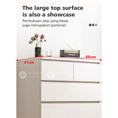 Chest Drawer 4 Layer/ Storage Cabinet/ Storage Wardrobe/ Almari Baju/ almari pakaian drawer cabinet baju