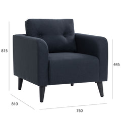 ALTO Solid Wood 1 Seater Sofa