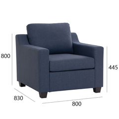 BALENO Solid Wood 1 Seater Sofa