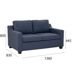 BALENO Solid Wood 2 Seater Sofa