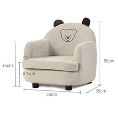 (Clearance) BEAR Kids Sofa Fabric / 1 seater sofa / Lazy Sofa / Relax Chair / Lazy Chair
