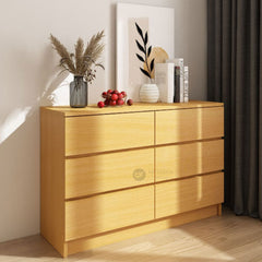 Big 6 Chest Drawer/ 3 Layer Storage/ Wardrobe/ Almari Baju Pakaian/ Drawer Cabinet Baju/ Putih White Muji Color