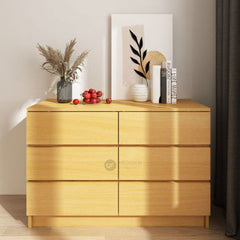 Big 6 Chest Drawer/ 3 Layer Storage/ Wardrobe/ Almari Baju Pakaian/ Drawer Cabinet Baju/ Putih White Muji Color