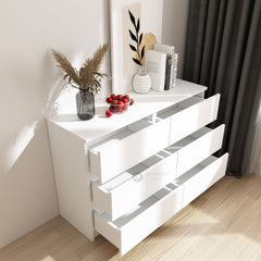 Big 6 Chest Drawer/ 3 Layer Storage/ Wardrobe/ Almari Baju Pakaian/ Drawer Cabinet Baju/ Putih White Muji Color