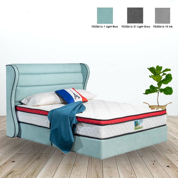 IRENE Premium Grand Queen Size Divan Bed Frame-3 Colors