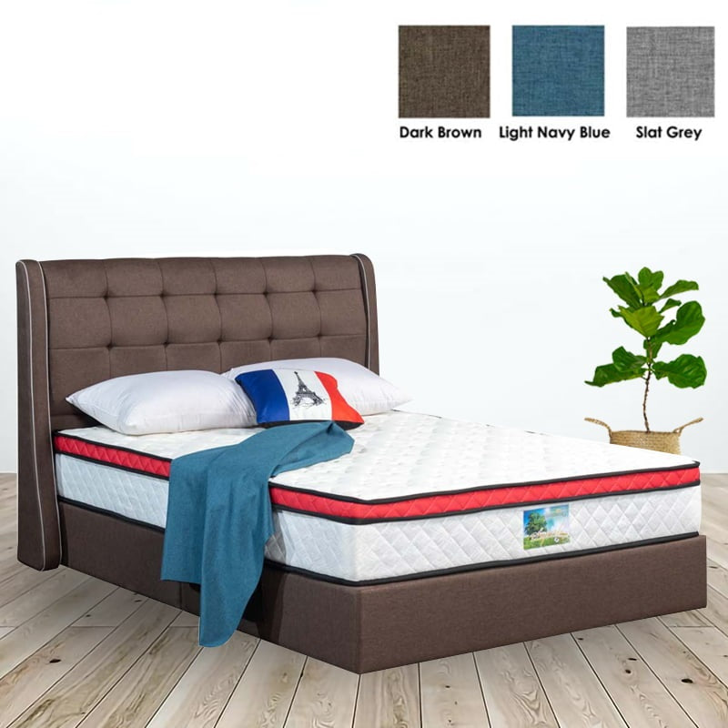 HULDA Premium Grand Queen  Size Divan Bed Frame-3 Colors
