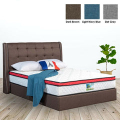HULDA Premium Grand King Size Divan Bed Frame-3 Colors