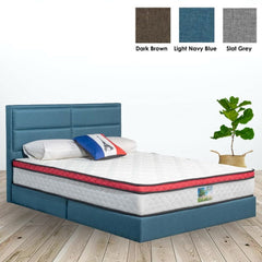 FAITHE Premium Grand Queen Size Divan Bed Frame-3 Colors