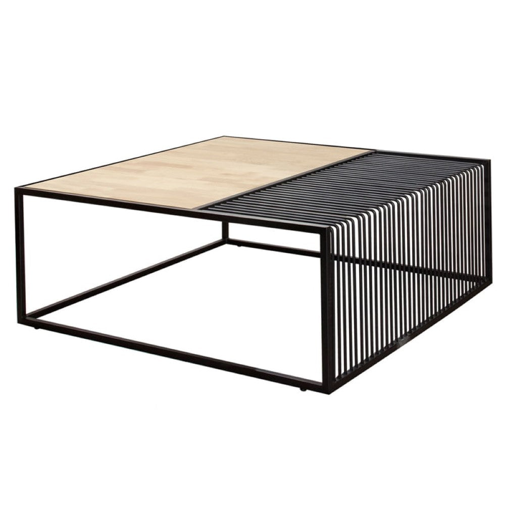 OLIVIA Industrial Metal Frame Coffee Table - 2 colors