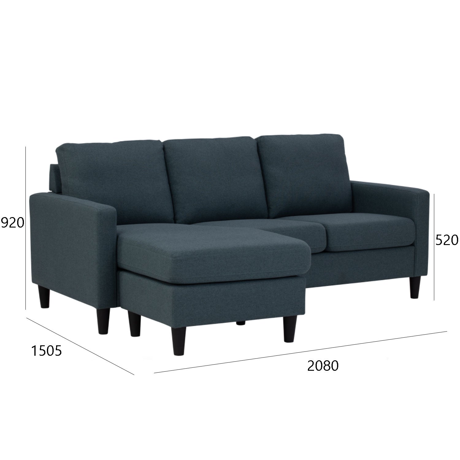 MICRA 3 Seater L-Shape Sofa