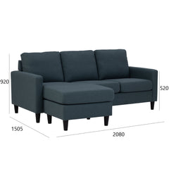 MICRA 3 Seater L-Shape Sofa