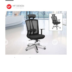 PESH Office Chair & Chrome Leg / Kerusi Pejabat / Kerusi Roda /Height Adjustable Swivel / gaming kerusi office /