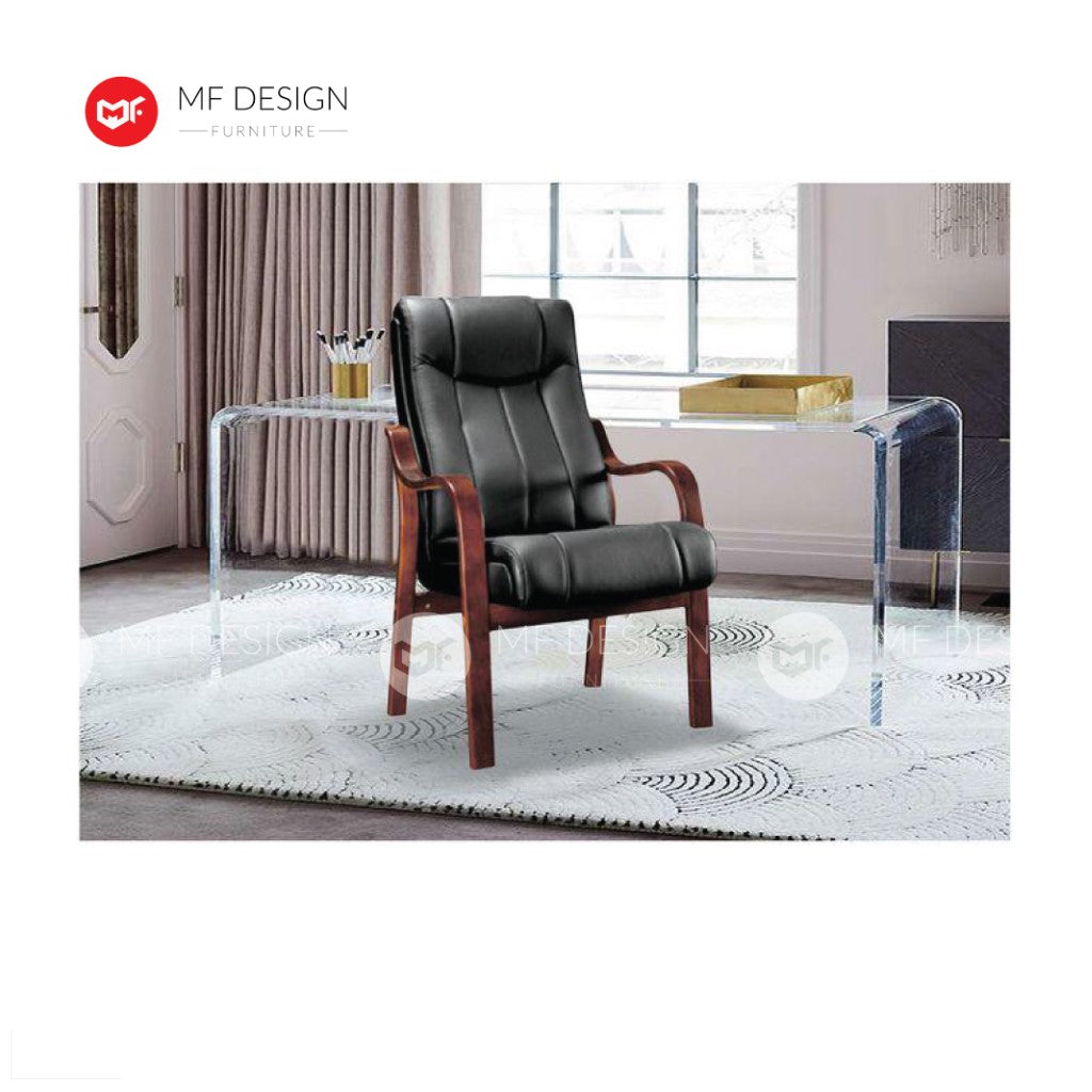 TITUS  Office Chair & Chrome Leg / Kerusi Pejabat / Kerusi Roda /Height Adjustable Swivel / gaming kerusi office /