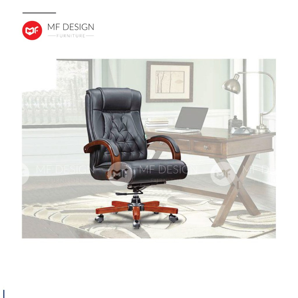 BEX Office Chair & Chrome Leg / Kerusi Pejabat / Kerusi Roda /Height Adjustable Swivel / gaming kerusi office /
