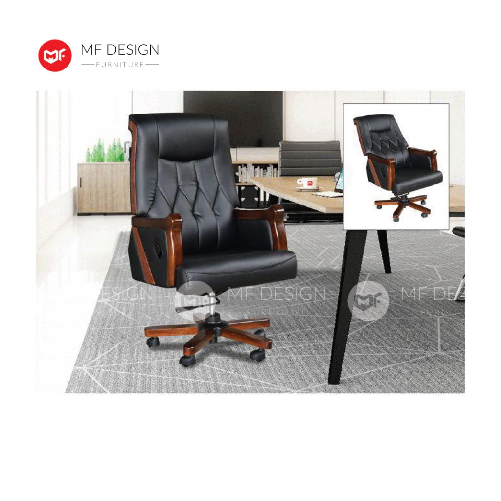 LIOS Office Chair & Chrome Leg / Kerusi Pejabat / Kerusi Roda /Height Adjustable Swivel / gaming kerusi office /