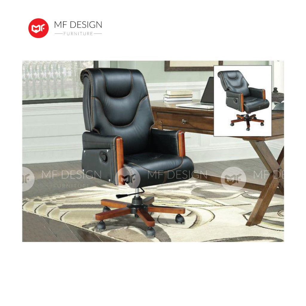 BXA  Office Chair & Chrome Leg / Kerusi Pejabat / Kerusi Roda /Height Adjustable Swivel / gaming kerusi office /