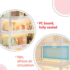 (Clearance) TONI Kitchen Cabinet / Multipurpose Rack / Almari Dapur / Kabinet Dapur / Almari Tingkat / White Rack / Home Storage