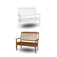 BETSY Back Bench With Storage-Full Solid Rubberwood