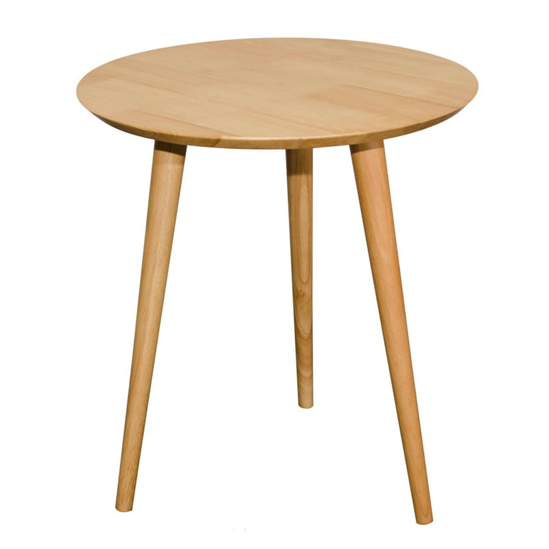 KAY 51cm Full Solid Wood Side Table-Natural