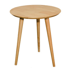 KAY 51cm Full Solid Wood Side Table-Natural